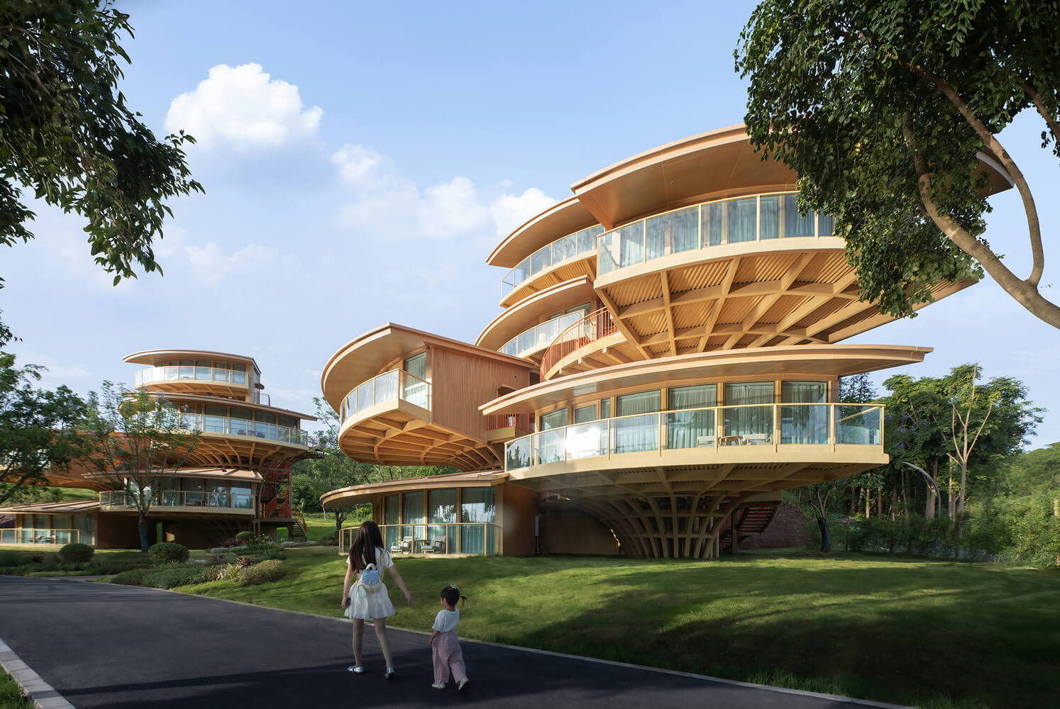 tree house design of nanxi happy pastoral wild hotel wh studio 5